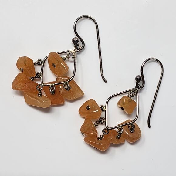 Quartz Dangle Boho Earrings - Picture 1 of 4